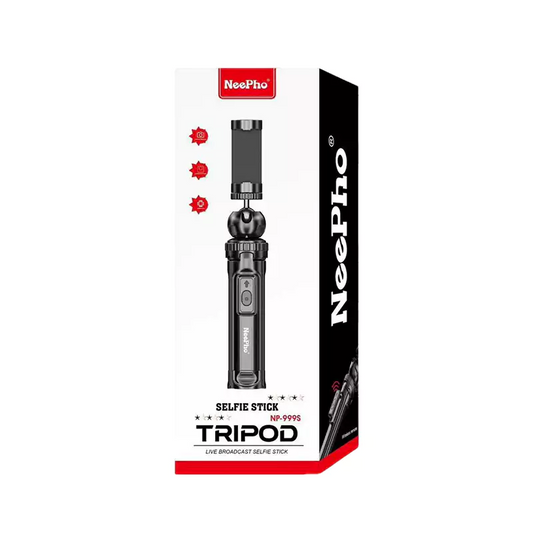 NeePho NP-999S Selfie Stick Tripod – Adjustable, Lightweight Stand for Smartphones & Cameras