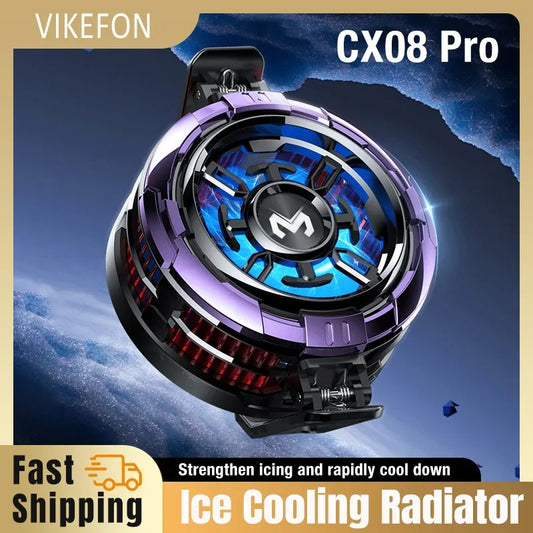 MEMO CX08/CX07 Magnetic Back Clip 2-in-1 Phone Cooler – 15W Semiconductor Freezing Radiator for iOS & Android Gaming (PUBG Ready)