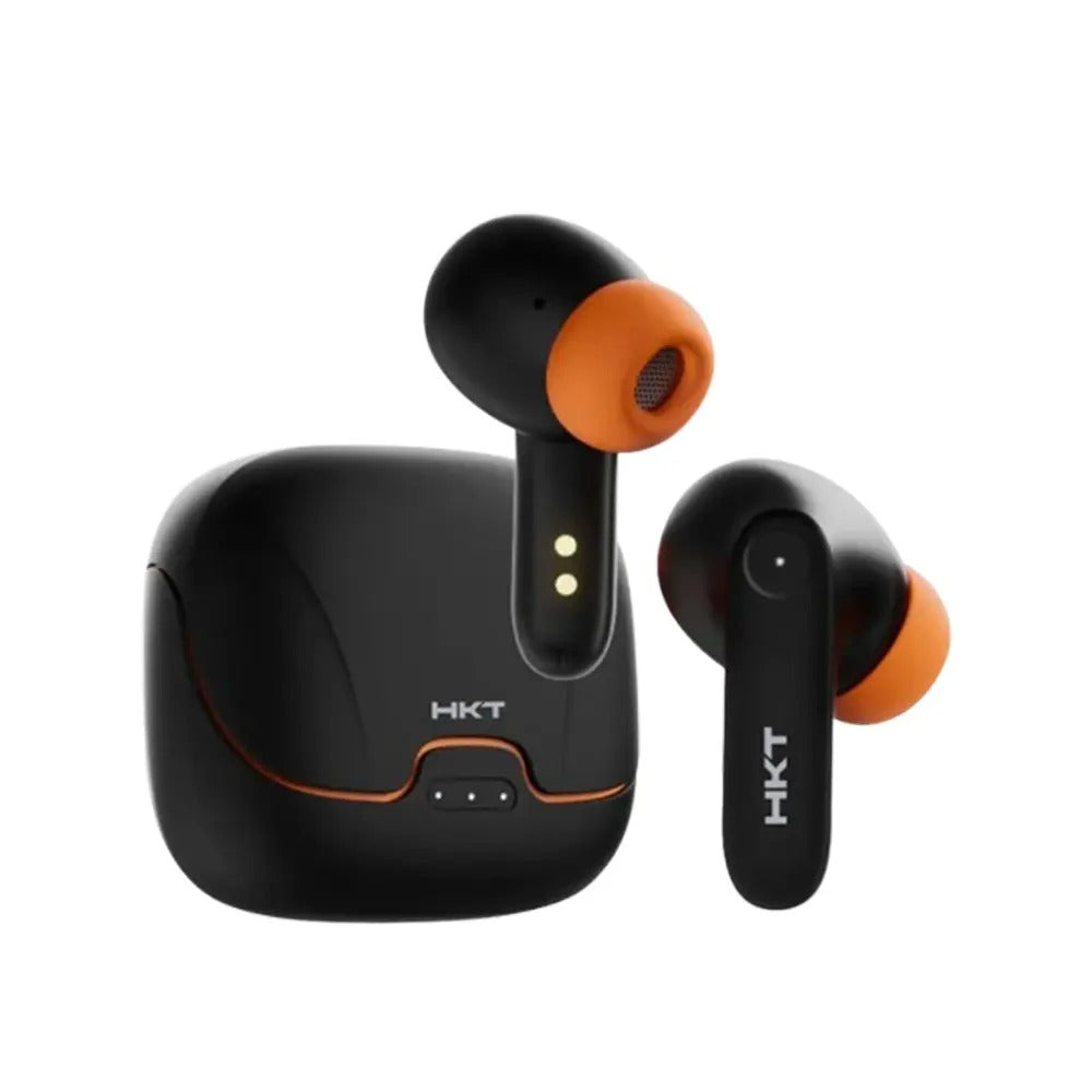 HKT Astro Nova N1 Wireless Bluetooth Earbuds – Black | 24-Hour Playtime, IPX4 Water Resistant, Touch Control