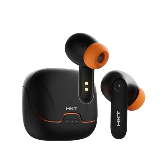 HKT Astro Nova N1 Wireless Bluetooth Earbuds – Black | 24-Hour Playtime, IPX4 Water Resistant, Touch Control