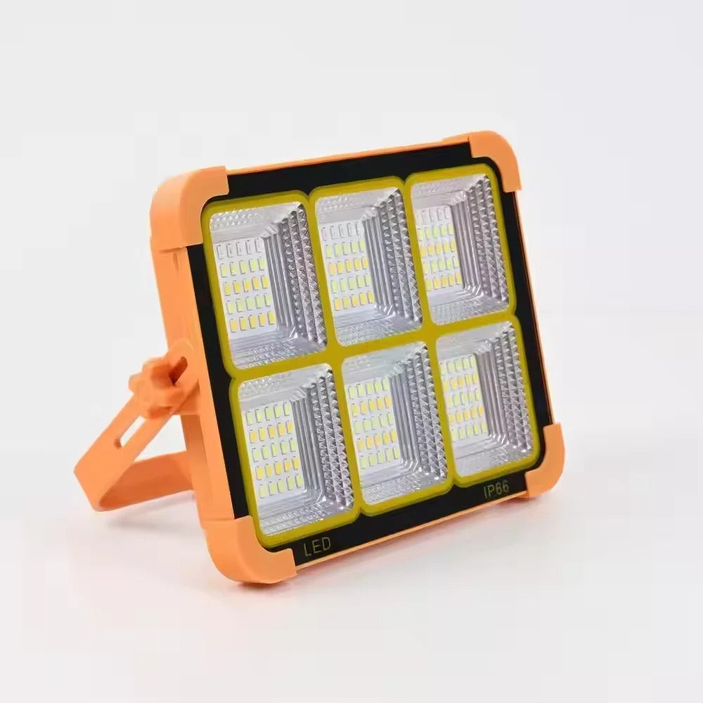 HB-6220 Outdoor Solar LED Camping Light – 120W Portable Emergency Lamp with USB Charging, Power Bank, and 4-Mode Dimming