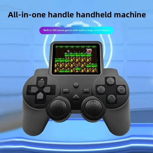 High-Definition Portable Handheld Game Console – 520 Classic FC Adventure & Educational Games for Kids