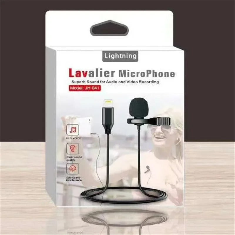 Mini Portable  lighting Female Socket Speaker – Compatible with Apple Live Broadcast & Mobile Phone Microphones