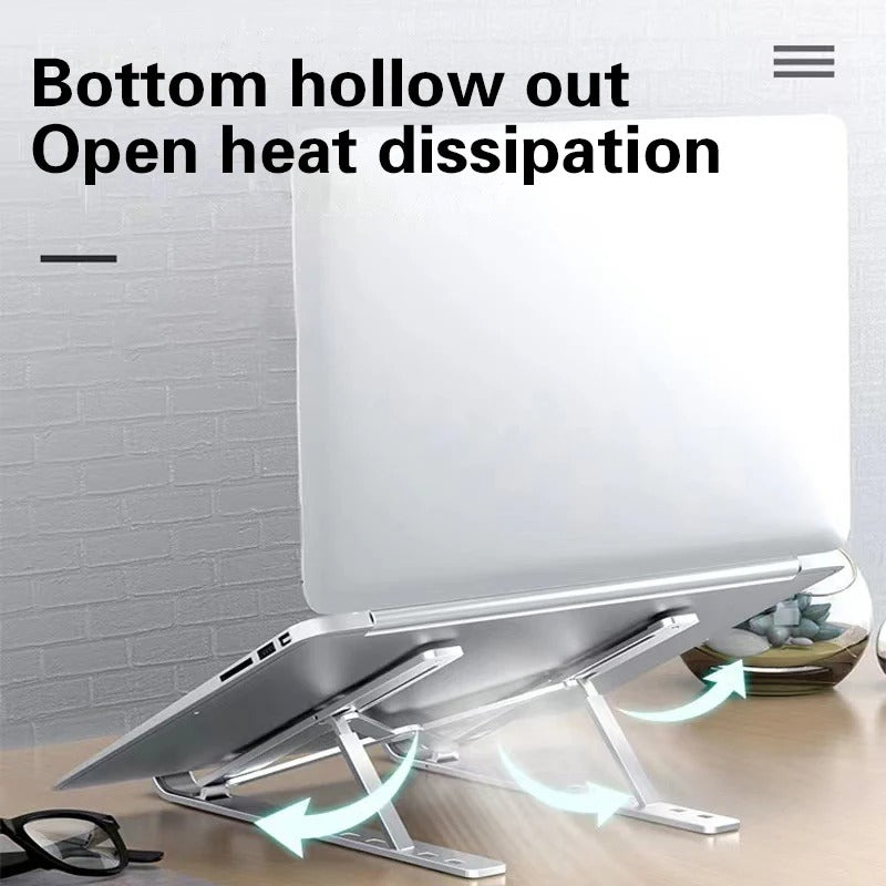 1Pc New Plastic Laptop Holder Stand Adjustable Foldable Portable for Notebook Computer Bracket Lifting Cooling Holder Non-slip