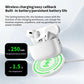 AirPods-Style Wireless Bluetooth Earbuds – Hi-Fi Stereo Sound, Noise Cancelling & Long Battery Life for iPhone & Android