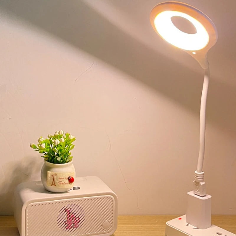 Intelligent Voice-Controlled USB LED Night Light – Portable Book Reading Lamp with Adjustable Brightness & Color