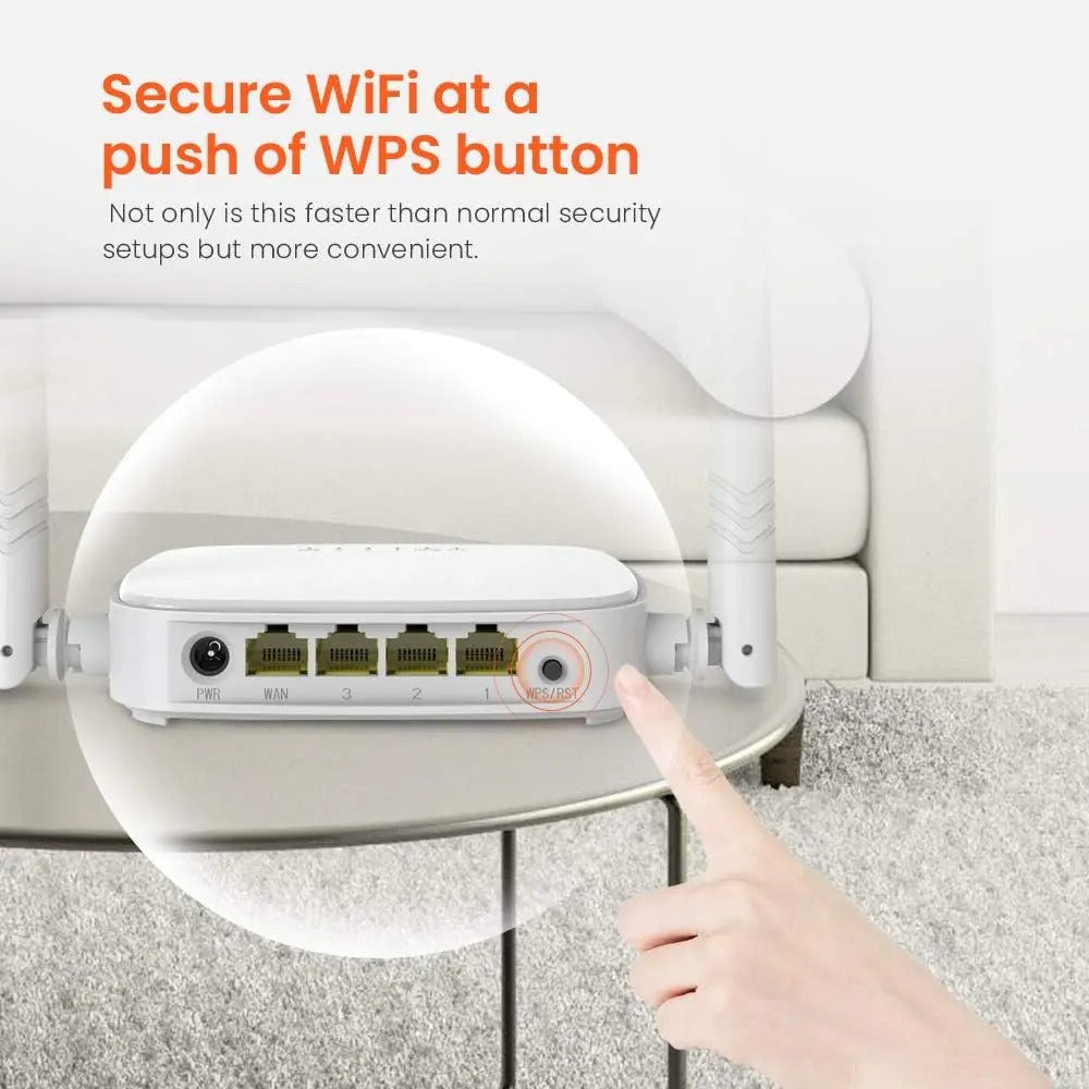 Tenda N301 Wireless Wi-Fi N300 Router 2x5dBi Antennas up to 300Mbps Fast Ethernet Ports Mini Home Wifi Routers WPS WISP Client