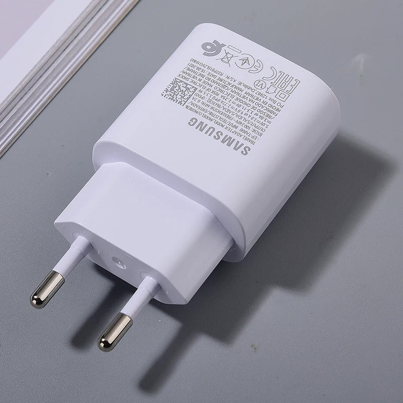 Original Samsung 25w Charger Type C Super Fast Charge Adapter For Galaxy S25 S24 Ultra S23 S22 Plus S21 S20 FE Note 10 20 Ultra