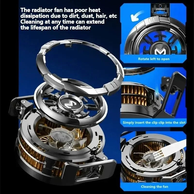 MEMO CX08/CX07 Magnetic Back Clip 2-in-1 Phone Cooler – 15W Semiconductor Freezing Radiator for iOS & Android Gaming (PUBG Ready)