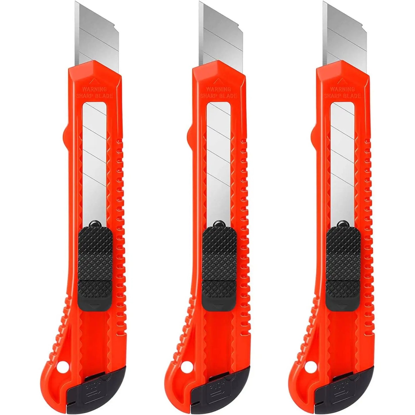 Utility Knife Box Cutter Retractable, Compact Box Knife for Cartons, Cardboard and Boxes